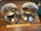 Beautiful Pair Of Large 2 Speed Barient 28 Winches W rare Polished Bronze Drums