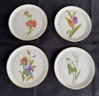 Furstenberg Trinket Plate Coasters 4    Painted Florals  W Germany Set Of 4