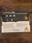 Behringer U-phoria Um2 Usb Audio Interface Mic Preamplifier Audiophile 2x2