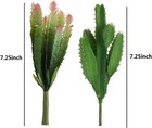 Set Of 3 Pcs Artificial Succulent Plants Faux Cactus Cacti Plant Diy Material