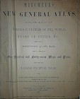 Old Antique Mitchell s  1882 Railroad   County Map   Alabama - Georgia  006