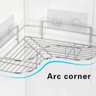 Shower Caddy Shelf Bathroom Corner Bath Storage Holder Organizer Triangular Rack