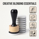 1set Blending Tool Mini Round Ink Art Supplies For Black