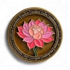 18 Month Lotus Sobriety Coin  Serenity Prayer Aa Medallion  Recovery Chip