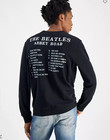 The Beatles Abbey Road Sweatshirt Mens Regular Fit Printed Fleece Black Size L