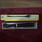 Kwik Force High Power Stun Gun Baton Mini Baton Rechargeable Flashlight Black
