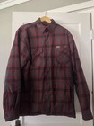 Dixxon Flannel Company Men s Lined Quilted Plaid Shirt Jacket Xl Red black