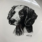 Vintage 1994 Vladimir Tzenov Springer Spaniel Dog Bowl Ceramic Rosalinde Usa 7   