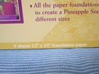 Pineapple Stars Paper Piecing Quilt Pattern Full Size Sharon Rexroad