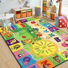  Educational 4x6 Kids Area Rug For Playroom  Tpr Non Slip Kids Classroom 