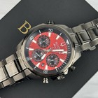 Bulova Marine Star 98b350 Chronograph Men s Quartz Watch Red Dial 43mm