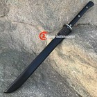 Full Tang Sharp Chinese Kung Fu Sword Black Horse Chopping Dao Ebony Broadsword