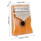 17 Key Electric Kalimba Thumb Piano Built-in Pickup Professional Electric Kalimb