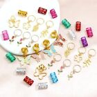  32pcs Gold Butterfly Braid Clips Flower Dreadlock Accessories Hair Jewelry 