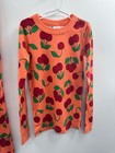 Nwt Hanna Andersson X Baggu Pajama Set Kids 10 Orange 100  Cotton Cherries Print