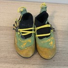 La Sportiva Stick-it Kids Size 8-9 Green Yellow Climbing Rock Shoes