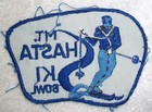 Vintage Embroidered Mount Shasta California Mt  Ski Bowl Fabric Patch