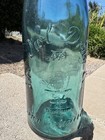 The Owl Drug Co  San Francisco Aqua Embossed Citrate Pharmacy Bottle