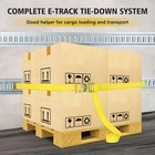 12pcs 5ft E-tracks Tie-down Rail Kit 4 Pack E Track Rail Kit Includes 4 Steel Ra