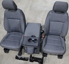    ford Super Duty Front Bucket Seats Grey Cloth Set W  Jump Seat Replacement Oem