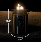 New Ninja Fireside360 Outdoor Heater   Fire Pit Stainless Steel