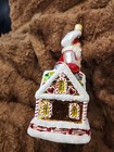 Gingerbread Santa Glass Blown hand-painted Christmas Tree Ornament 