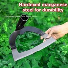 Shovel-shaped Hollow Weeding Hoe With Handle Steel Rake Garden Soil Loosening
