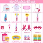 Pink Doctor Kit For Kids  25 Pcs Doctor Kit For Toddlers  Kids Doctors Play S   