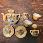 Vntg Lusterware 1940 s Child Size Toy China Tea Set Made In Japan In Box Rare