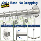 L Shaped Shower Curtain Rods Adjustable  23-69 X 23-69 Corner Shower Rod