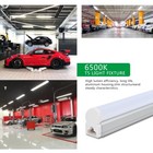 6 Pack Led T5 Integrated Single Fixture 4ft 20w Led Shop Light 6500k Superbright
