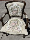 Vintage French Louis Xv Style Tapestry Armchair By Chateau D ax - Local Pickup