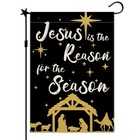 Jesus Is The Reason For The Season Garden Flags Religious Garden Flag  
