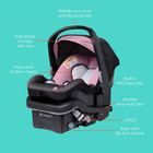 Baby Trend Ez-lift    Pro Infant Car Seat  Dash Rose     Lightweight Premium Carry 