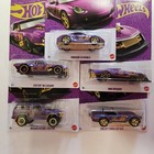 5 Car Base Set   2025 Hot Wheels Pearl   Chrome 57th Anniversary   New   Mix 2