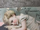 1882 Hoyt s German Cologne Rubifoam Victorian Trade Card Boy Dog Art