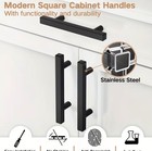 2 5 Inch Cabinet Pulls Matte Black Slim Modern Drawer Handles Kitchen Hardware