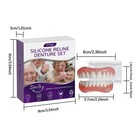 Custom Moldable Silicone Dentures Set For Seniors - Upper   Lower 