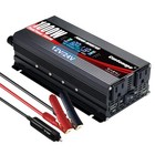  2000w peak  Car Power Inverter Dc 12v 24v To 110v Ac Converter 1000w Black