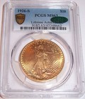 1926-s  20 San Francisco St Gaudens Choice Gold Double Eagle Pcgs Ms63 Cac   