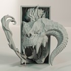 Balrog Inspired Book Nook   Wall Mount - Lord Of The Rings 3d Printed