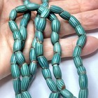 Old Green Original Venetian Chevron Watermelon African Trade Beads 32 