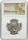 Caracalla 198-217 Huge Tetradrachm Ngc Xf  Mesopotamia Roman Empire Silver Coin