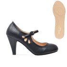 Chase   Chloe Kimmy-21 Women s Round Toe Pierced Mid Heel Mary Jane Style Dress