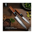 Kawahiro Japanese Chef Knife  8 Inch Hand Forged Razor Sharp Vg10 Kitchen Kni   