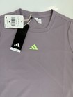 Adidas Girls Medium Light Purple  prlofi  Heat rdy Sport Cap Sleeve Shirt - New