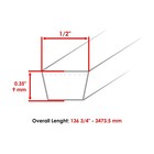 48  Deck Belt For Mtd Craftsman 247 204201 247 270500 Z8200 V-belt 1 2 X 137 In