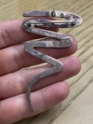Vintage Sterling Silver 925 Tested Estate Acquired Large Zig Zag Brooch Pin