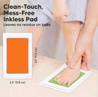 Baby Hand   Footprint Kit  3 Baby Inkless Print Pads  Red Yellow Green  9 Cards