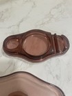 Rare Cambridge Compact Amethyst Or Purple  Glass Vanity Dresser Set
